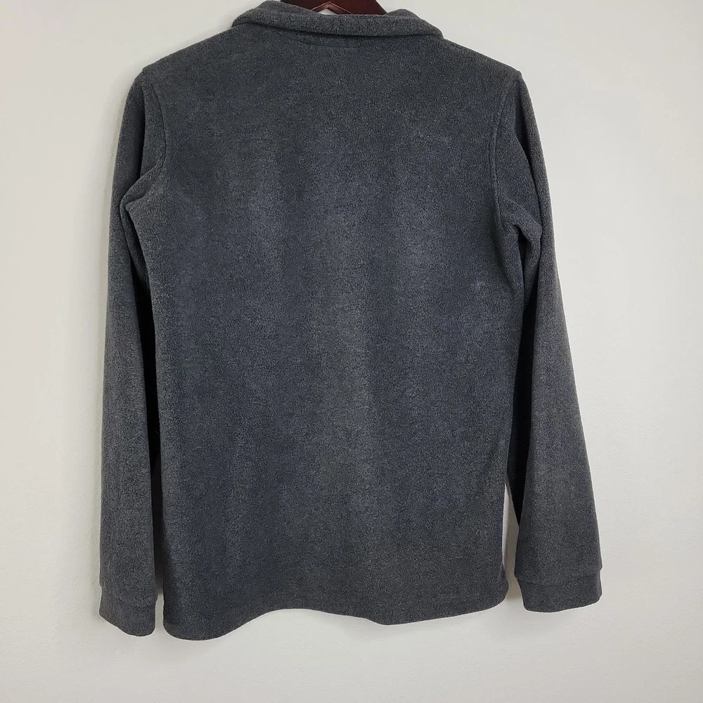 Columbia Kids XL‎ Fleece Jacket Gray Full Zip Mock Neck Outdoor Youth 16